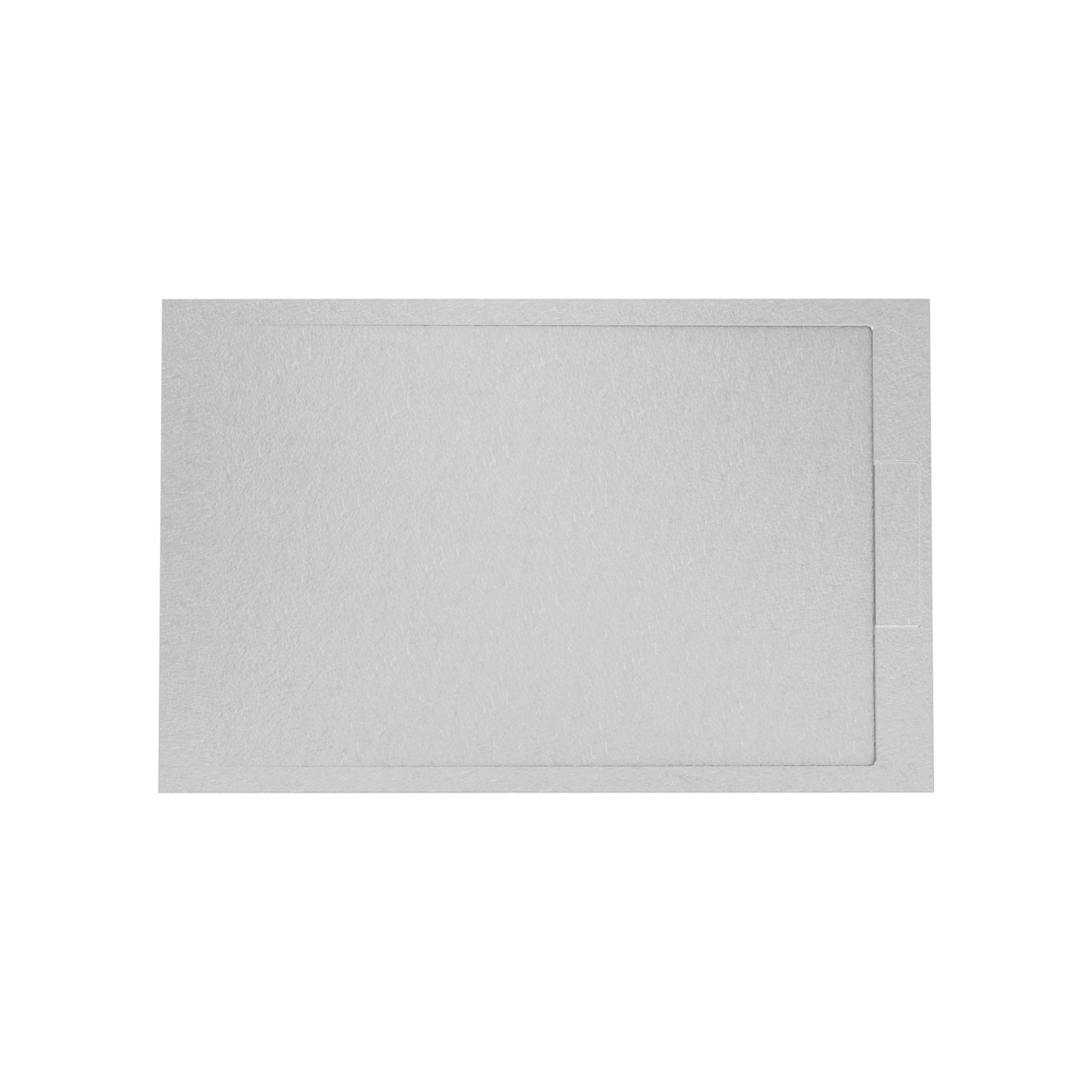 Balmani Indus receveur de douche 140 x 90 cm marbre composite gris clair structure en ardoise