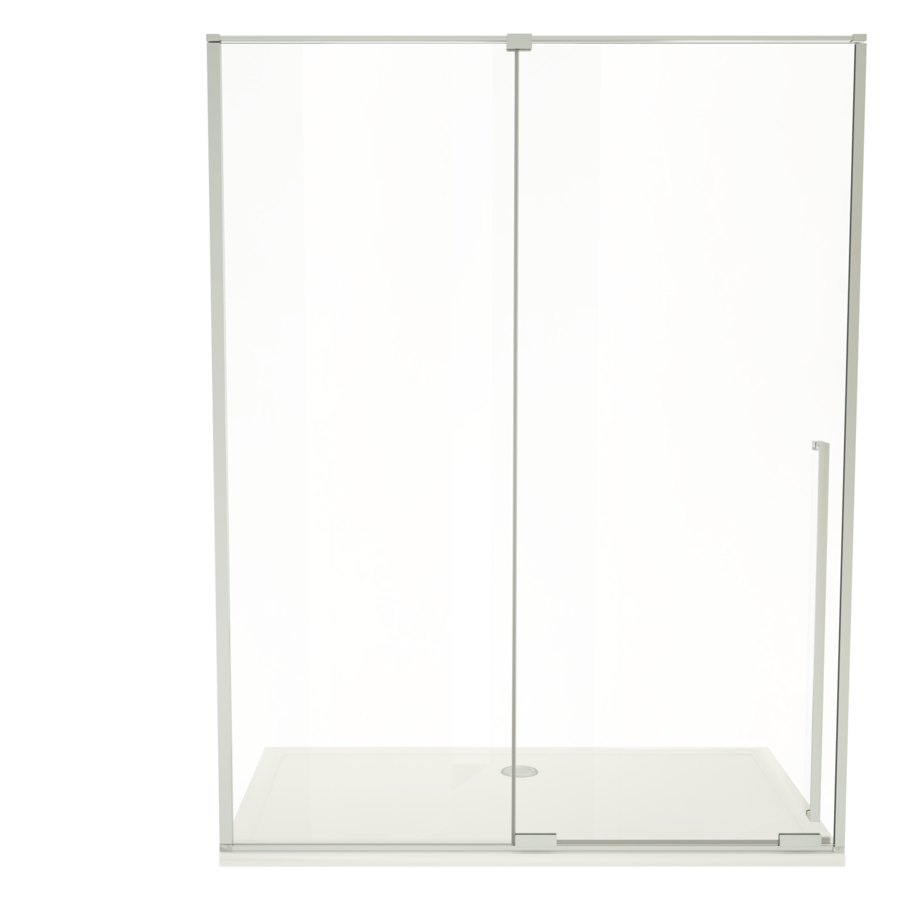 Luca Varess Stilus douche schuifdeur 160 x 200 cm helder glas glanzend chroom profiel