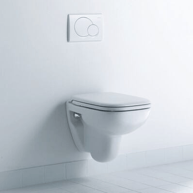 Duravit D-Code wc suspendu blanc brillant sans bride avec abattant de wc softclose