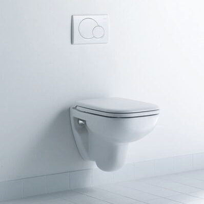 Duravit D-Code wc suspendu blanc brillant sans bride avec abattant de wc softclose