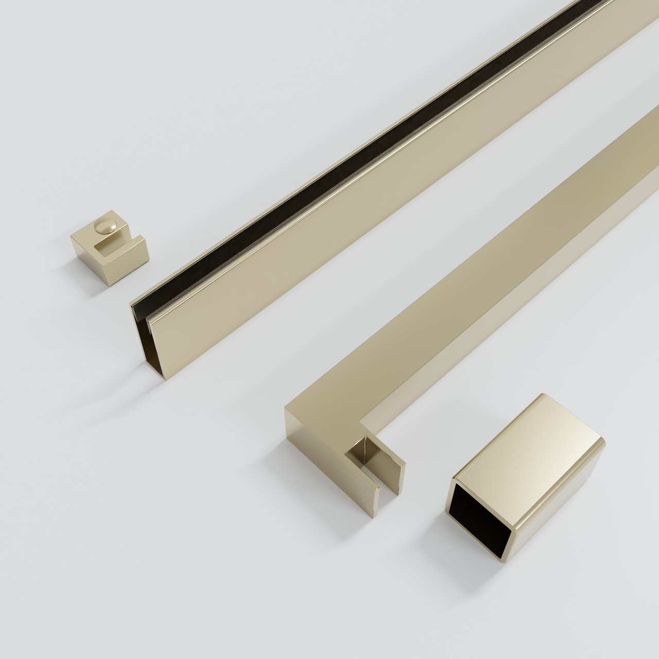 Balmani Modular Rise profielenset brushed champagne gold