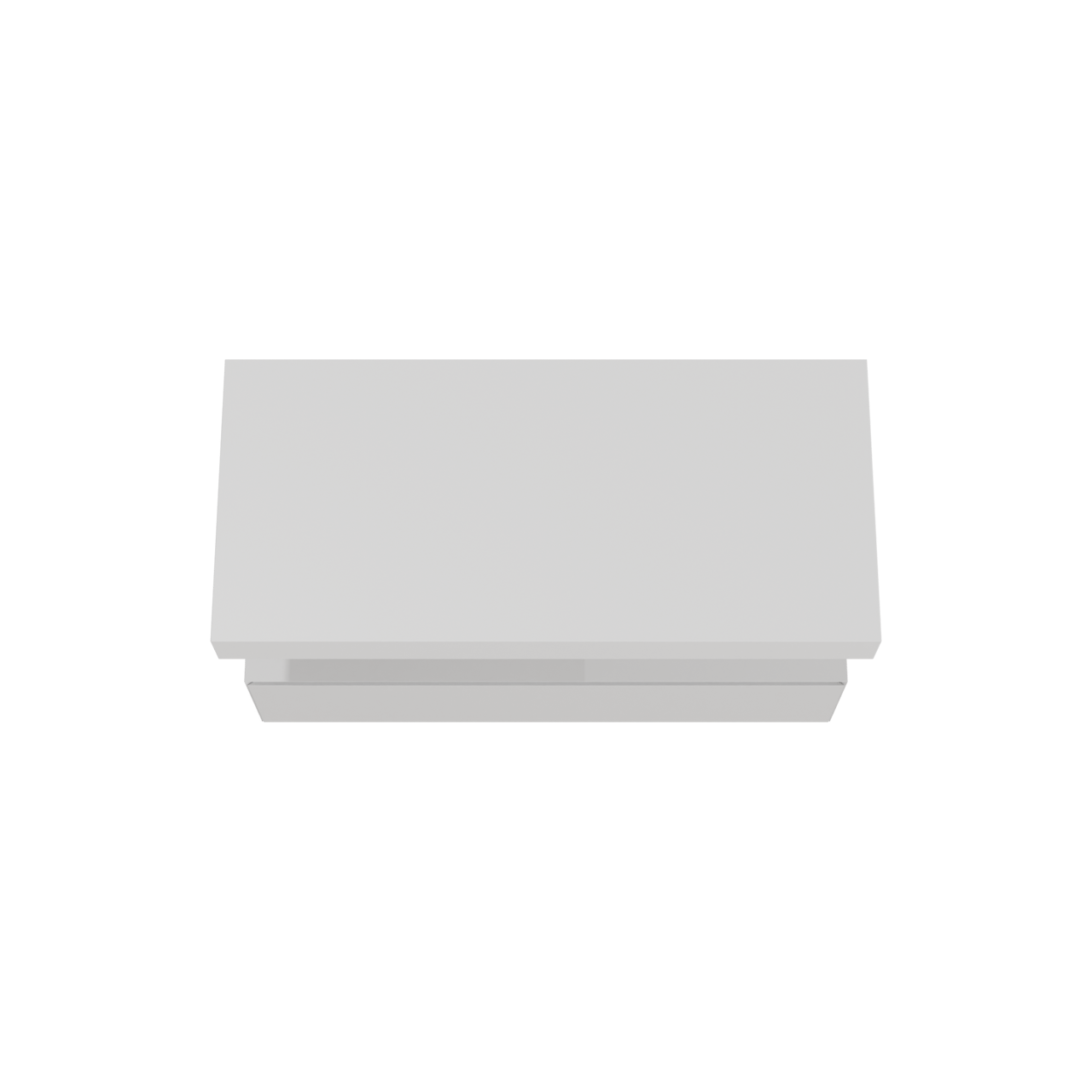 Balmani Mitra Elements meuble salle de bains suspendu 120 x 55 cm blanc mat avec Modus tablette simple ou double en solid surface blanc mat