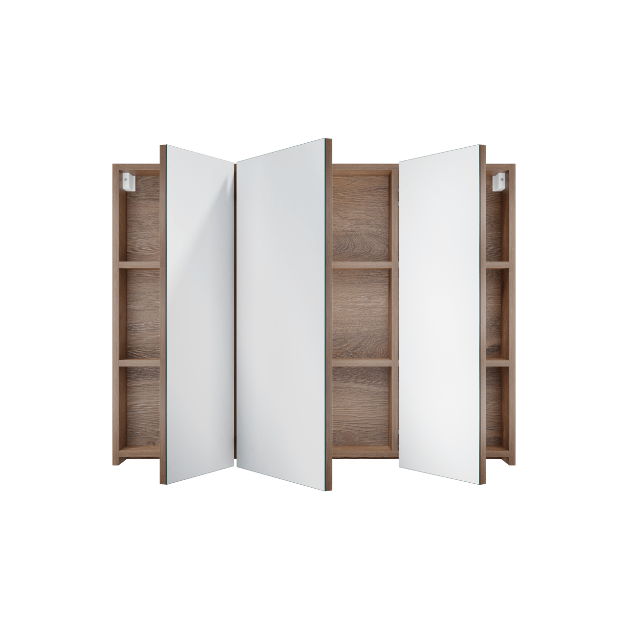 Linie Montro spiegelkast 100 x 75 cm bruine eik