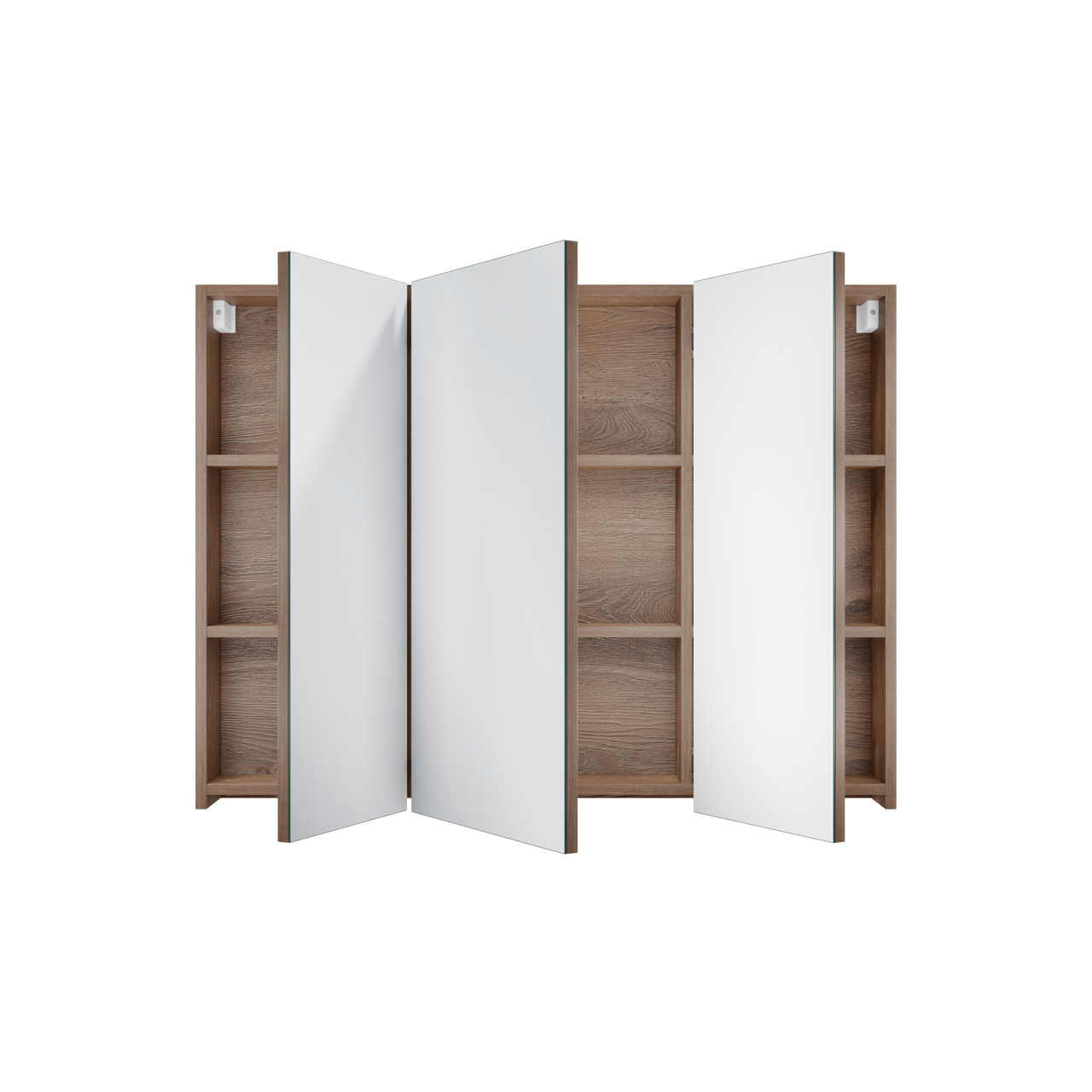 Linie Montro armoire de toilette 100 x 75 cm chêne brun