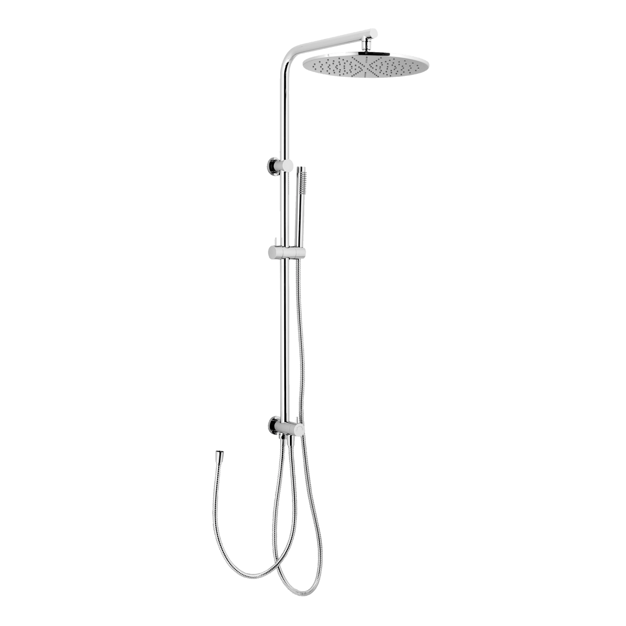 Blaufoss Olympic 300 regendoucheset zonder kraan glanzend chroom