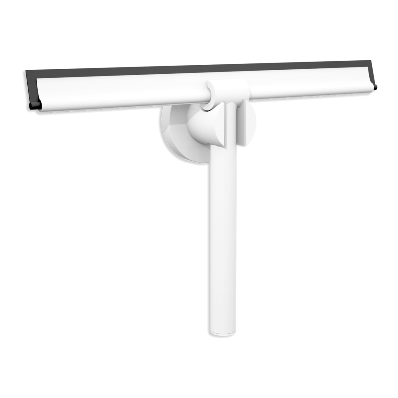 Blaufoss Duschwischer, weiß mit Wandaufhänger für die Wandbefestigung