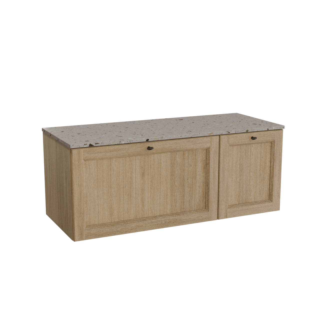 Balmani Lemon meuble salle de bains avec tablette pour vasques Stretto