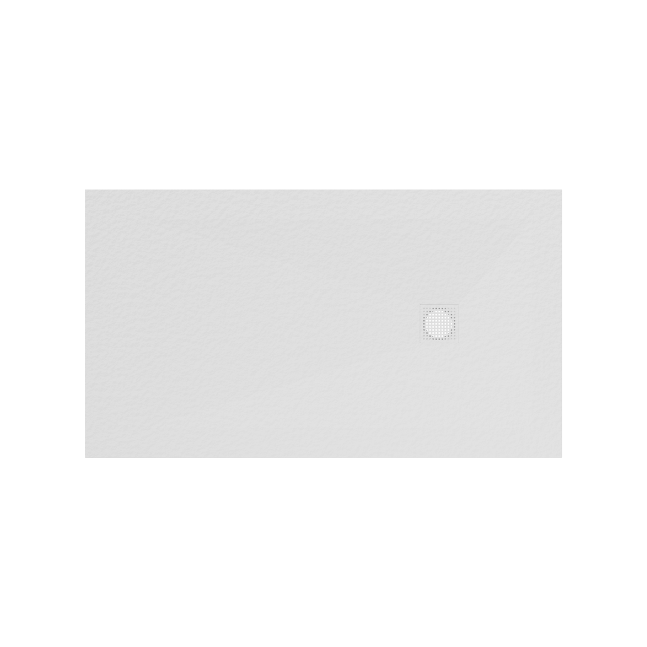 Balmani Impress douchebak 160 x 90 cm composiet wit rock structuur