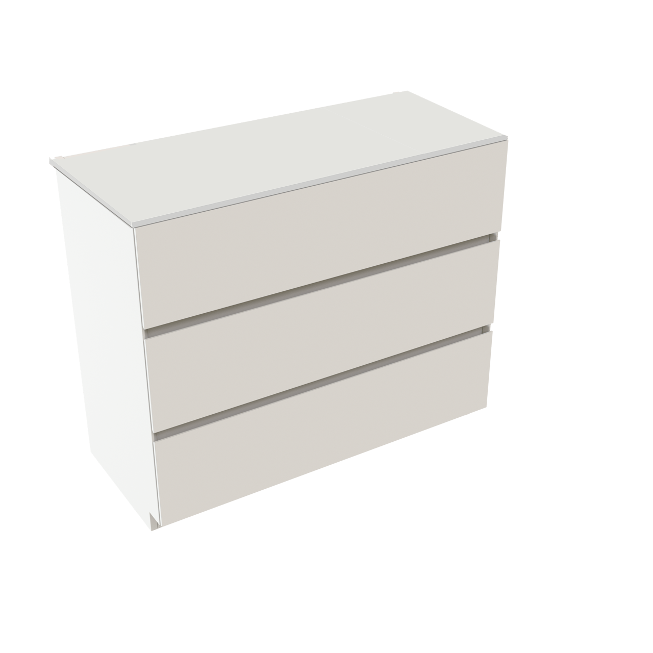 Storke Edge meuble salle de bains avec tablette pour vasques Tavola