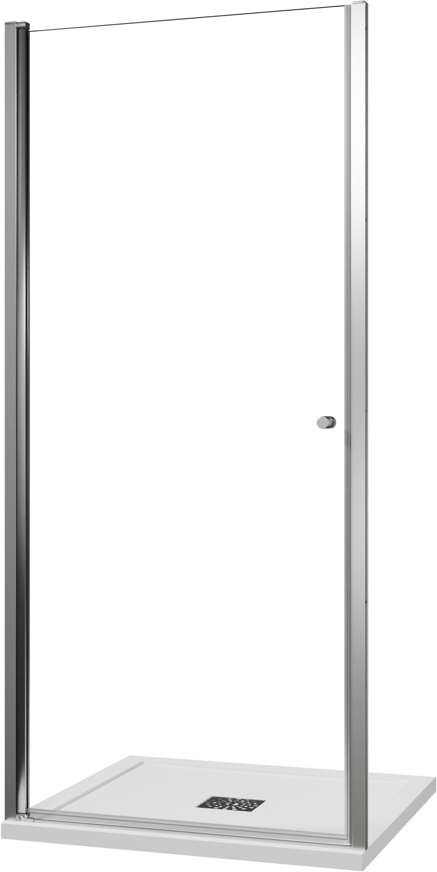 Luca Varess Kuresa douche draaideur 95 x 200 cm helder glas glanzend chroom profiel