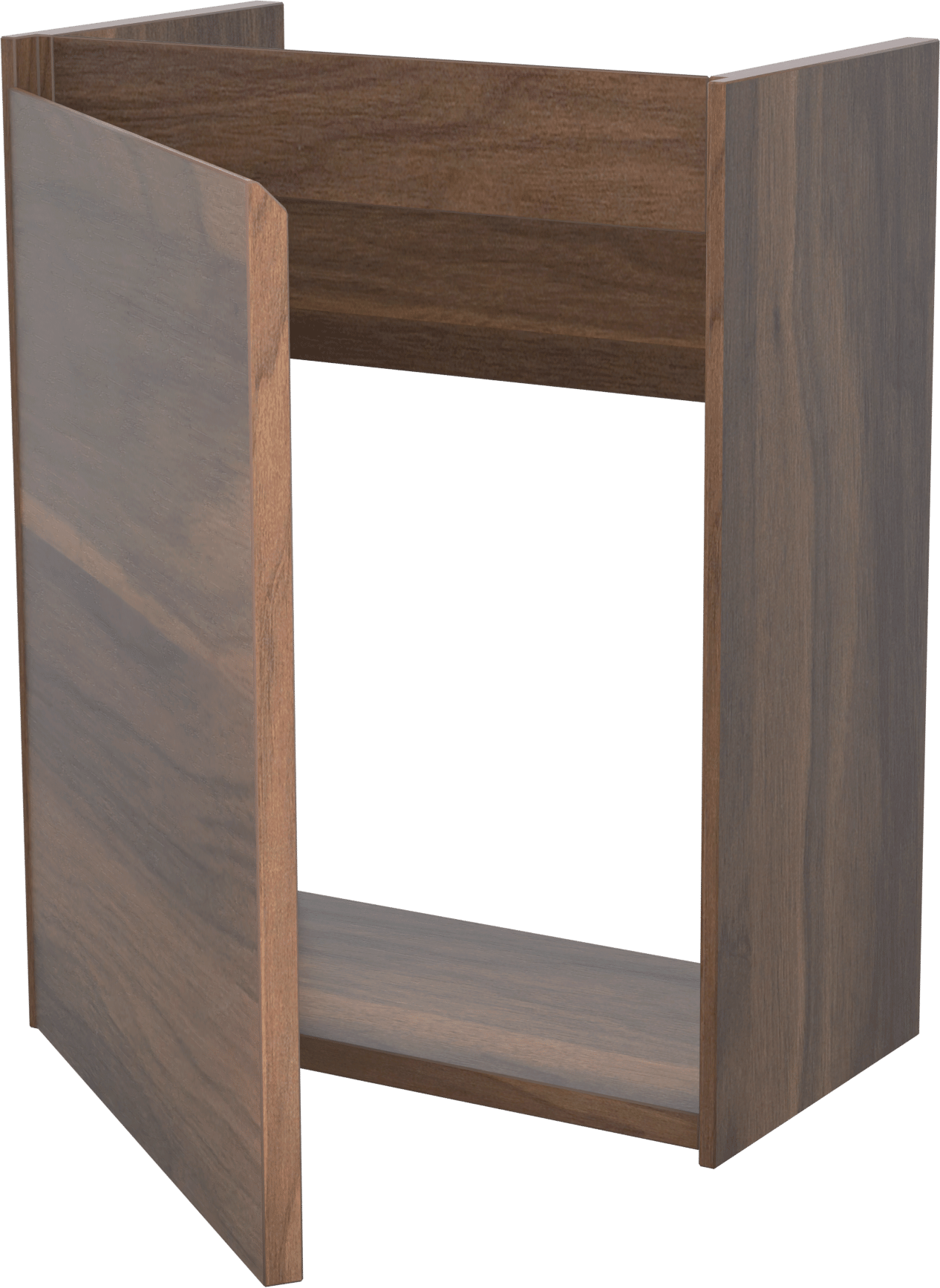 Storke Edge hängender Waschbeckenunterschrank: 40 x 22 cm, Nussbaum