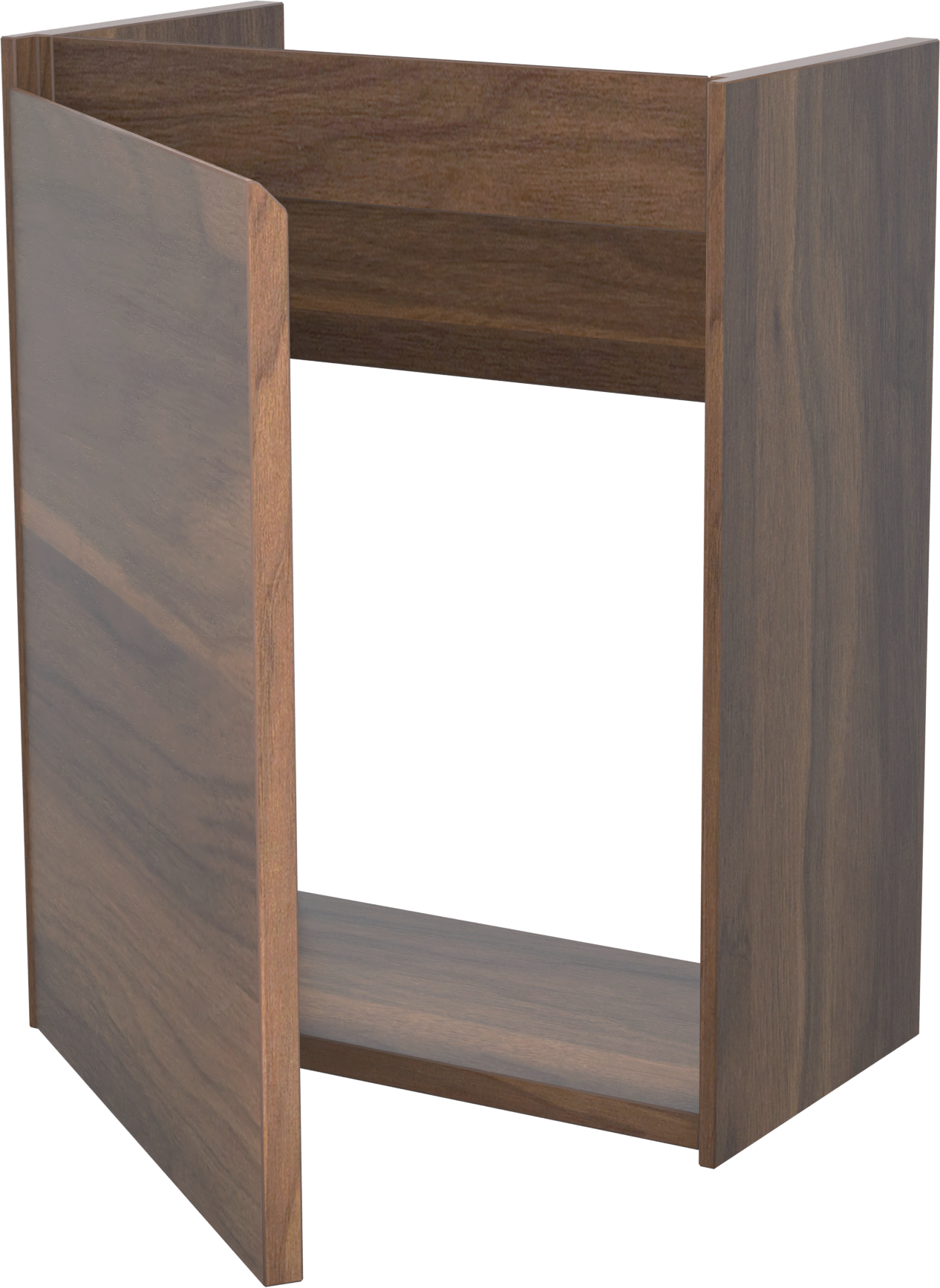 Storke Edge hängender Waschbeckenunterschrank: 40 x 22 cm, Nussbaum