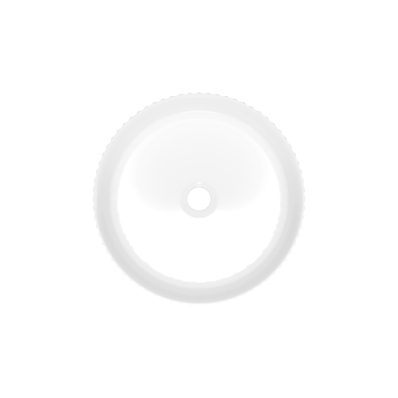 Luca Varess Verona waskom Glanzend Witte porselein rond Ø 36 cm