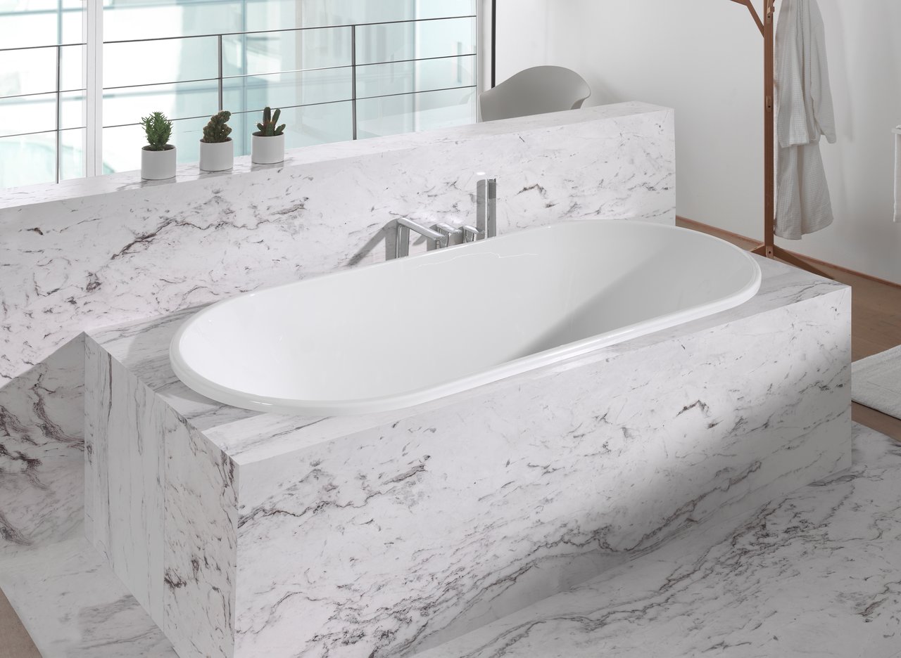 Blaufoss Oraya robinet de bain sur baignoire 4 trous chromé