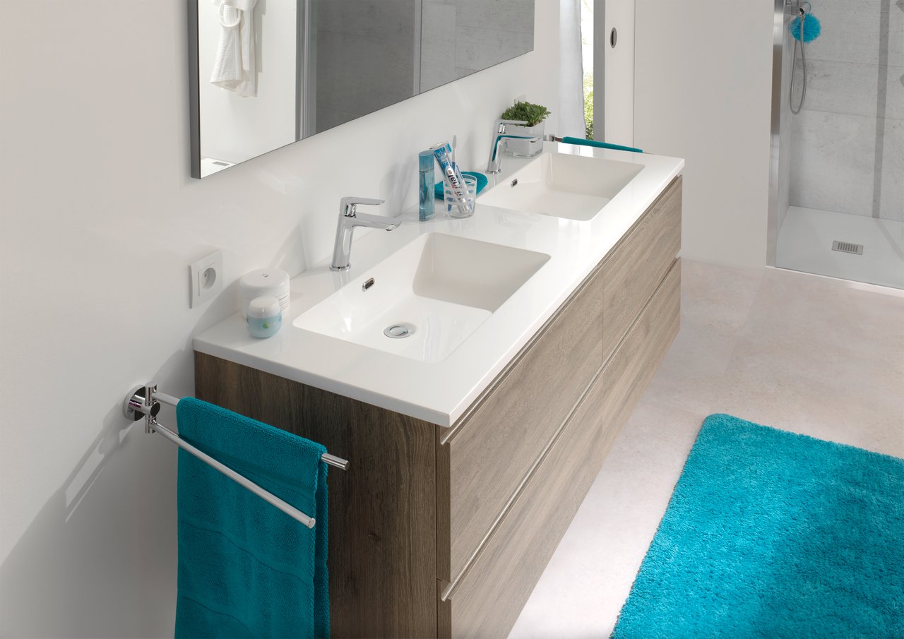 Blaufoss Arton wastafelkraan chroom