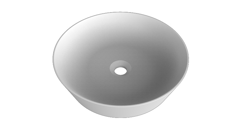 Balmani Still waskom matte Solid Surface rond Ø 42,5 cm