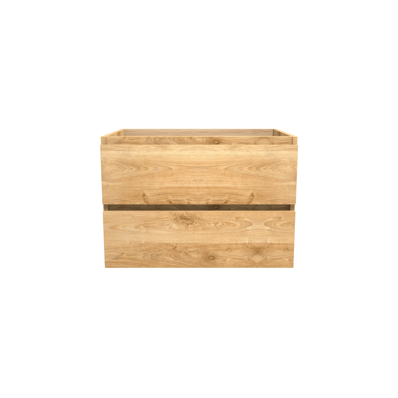 Balmani Lucida meuble sous-lavabo suspendu 75 x 55 cm chêne brut 2 tiroirs