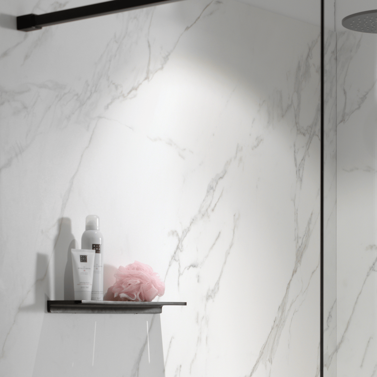 Blaufoss Leaf porte-savon noir mat 40 cm