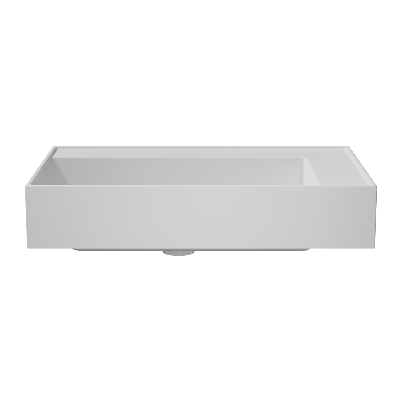 Balmani Argila Waschtisch links Marmorkomposit matt Weiβ 60 x 46 cm