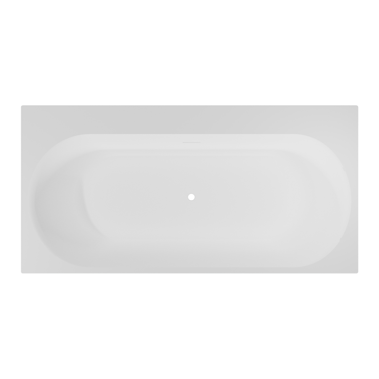 Luca Varess Siesta rechthoekig vrijstaand bad 180 x 90 cm acryl mat wit