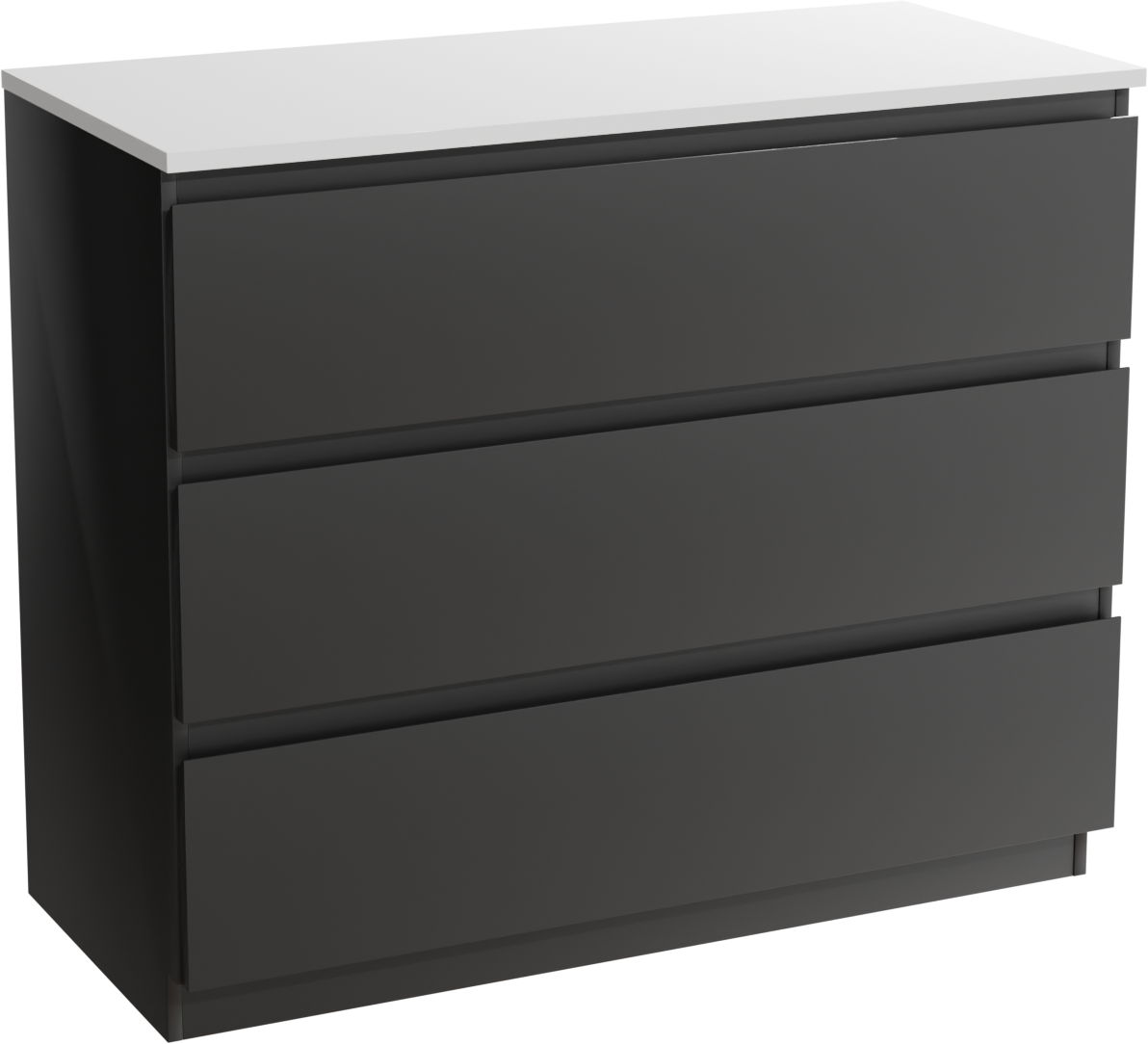 Linie Lado Badmöbel mit Lado Waschtischplatte für Aufsatzwaschbecken