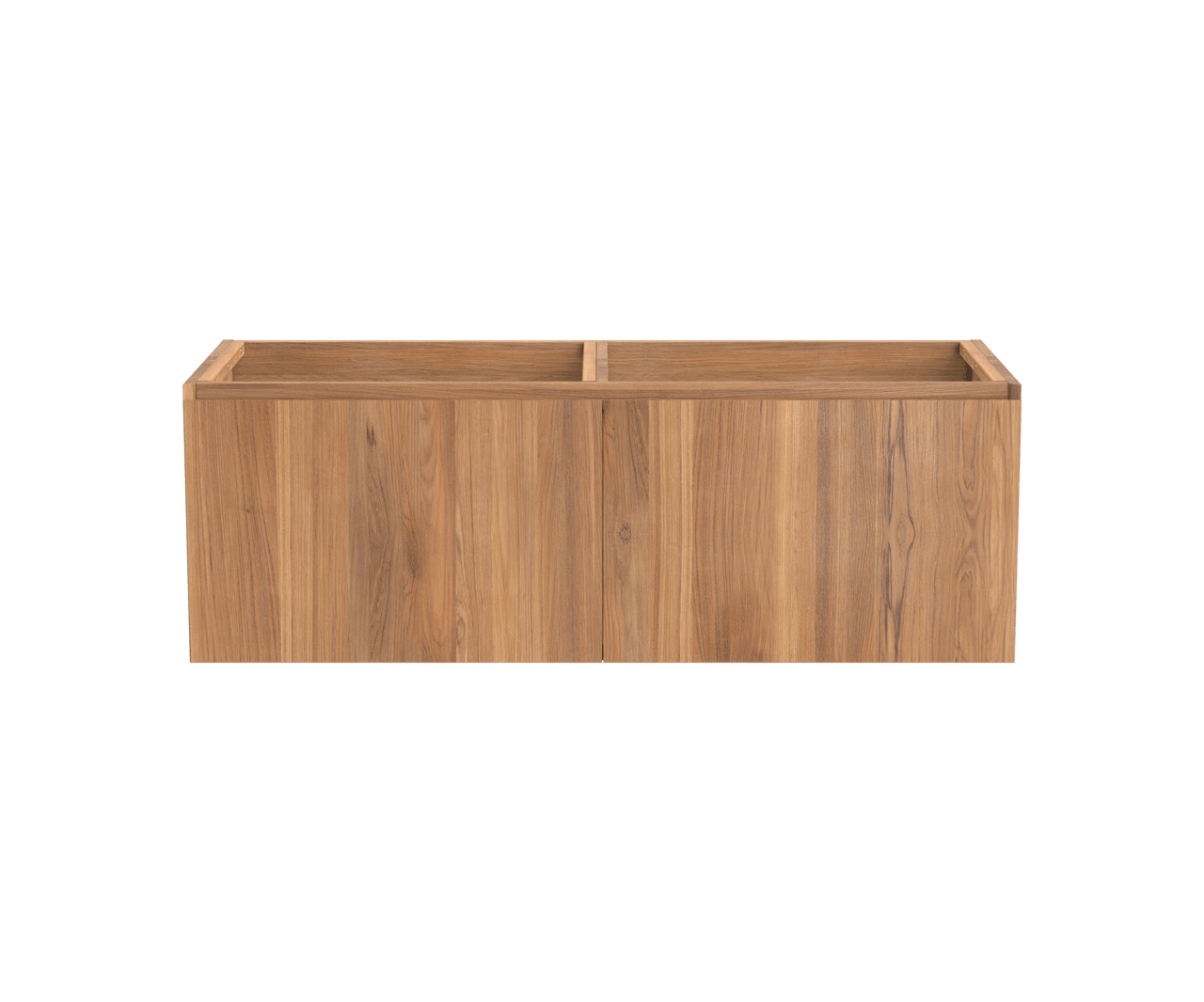 Balmani Idra meuble sous-vasque suspendu 135 x 55 cm teck 4 tiroirs