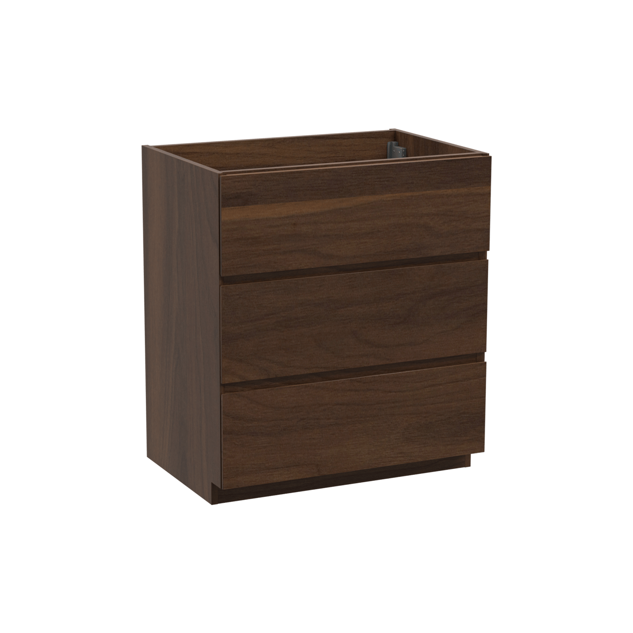 Storke Edge meuble sous-vasque a poser 75 x 52 cm noyer 3 tiroirs