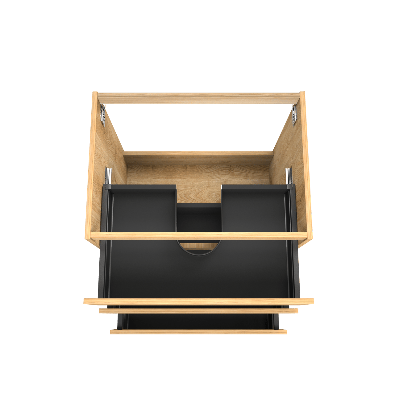 Balmani Lucida meuble sous-vasque a poser 75 x 55 cm chêne brut 3 tiroirs