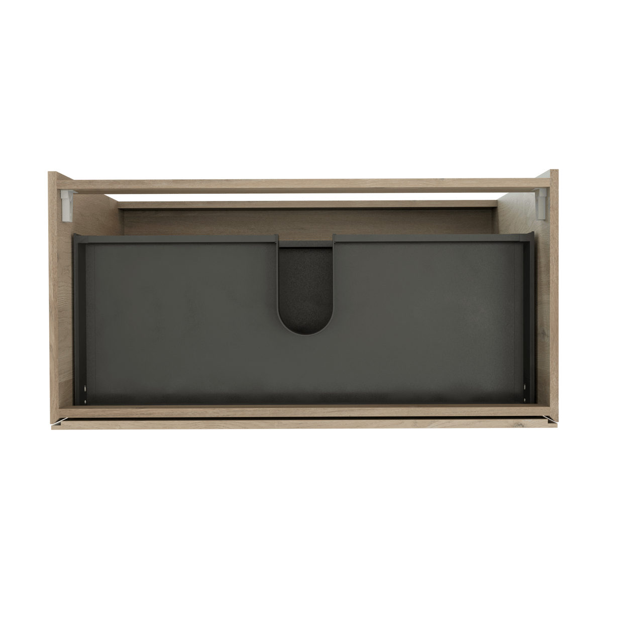 Storke Edge meuble sous-vasque a poser 105 x 52 cm chêne brut 3 tiroirs