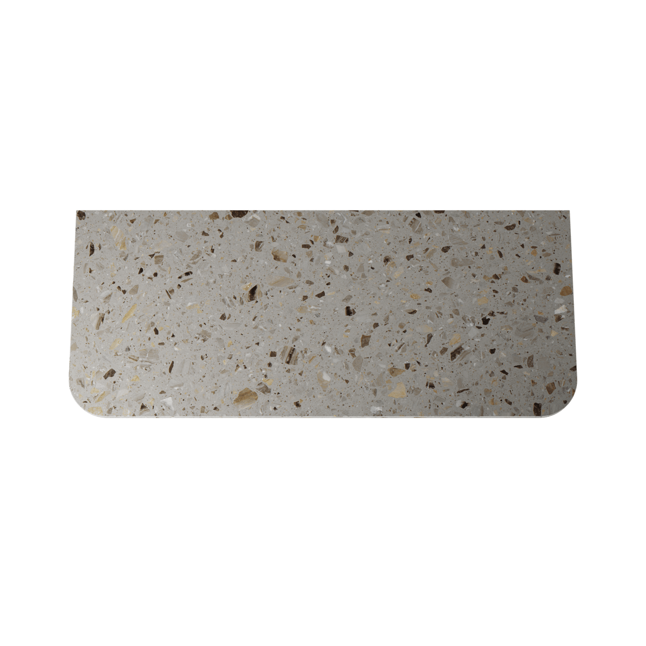 Balmani Moon tablette simple ou double terrazzo greige 130 x 55 cm