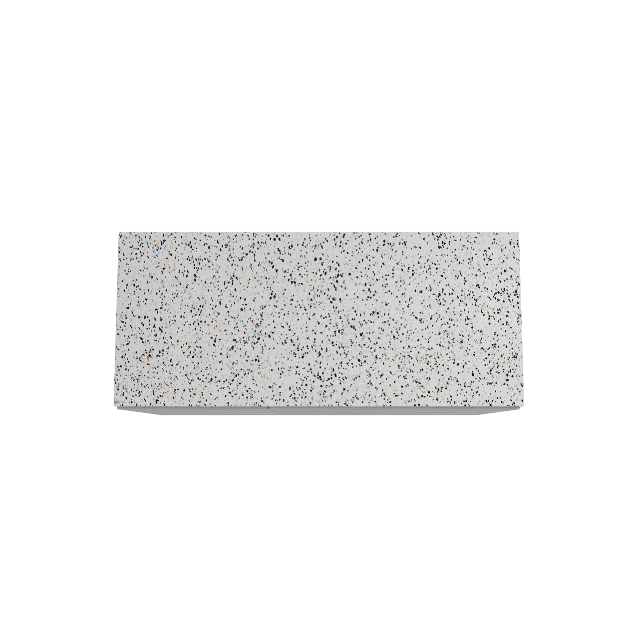 Storke Edge meuble salle de bains à poser 120 x 52 cm béton gris foncé avec Tavola tablette simple ou double en blanc/noir mat terrazzo