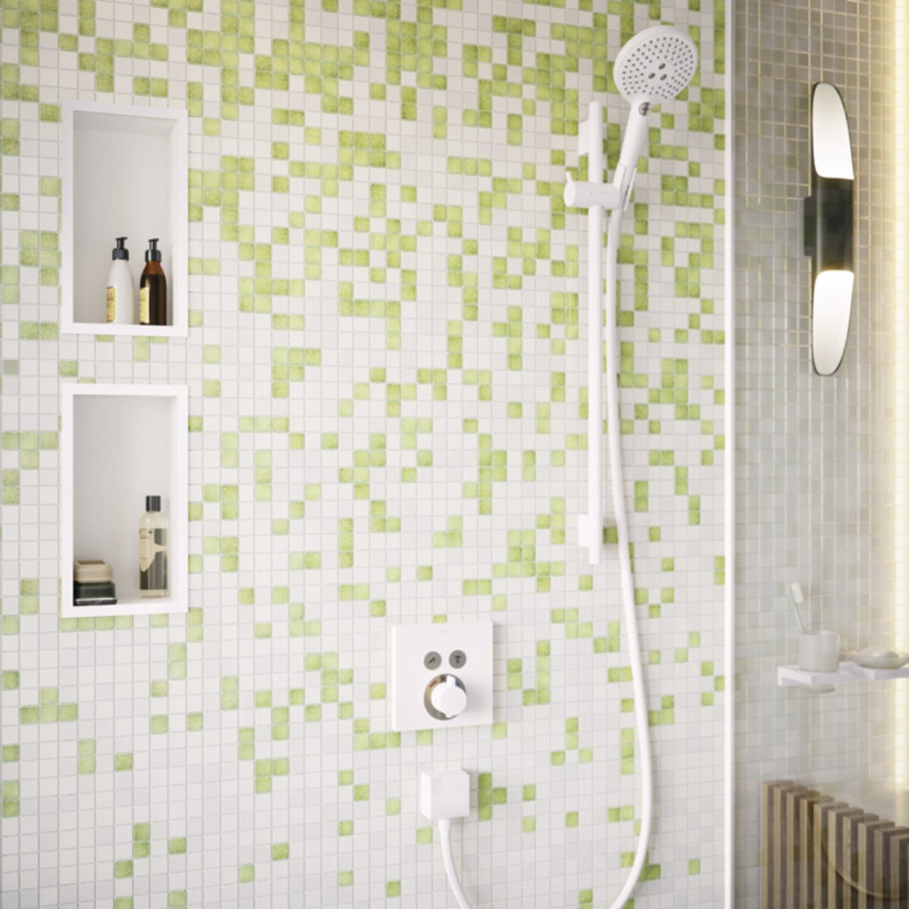 HansGrohe Isiflex Flexible de douche 125 cm pvc blanc mat