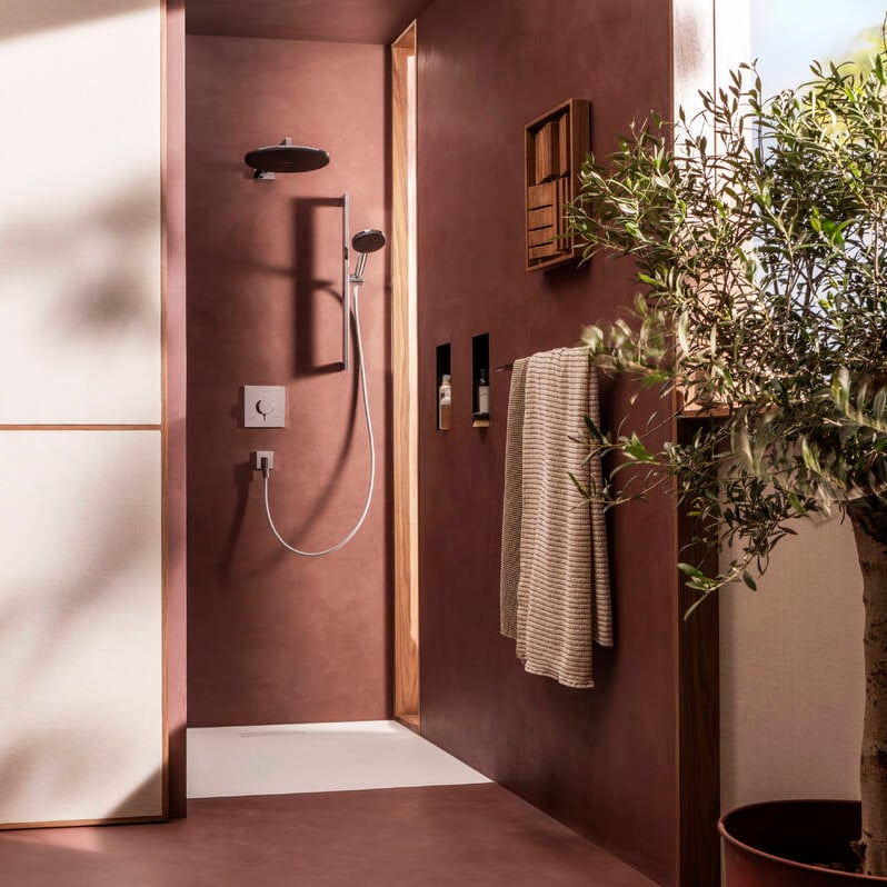 Hansgrohe Raindance Alive S Regendusche Duschkopf Rund, 1 Jet, Ø 30 cm, Chrom Glänzend