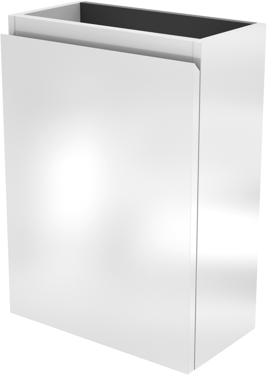 Linie Lado meuble wc suspendu 40 x 22 cm blanc brillant avec Baro lavabo en céramique blanc brillant