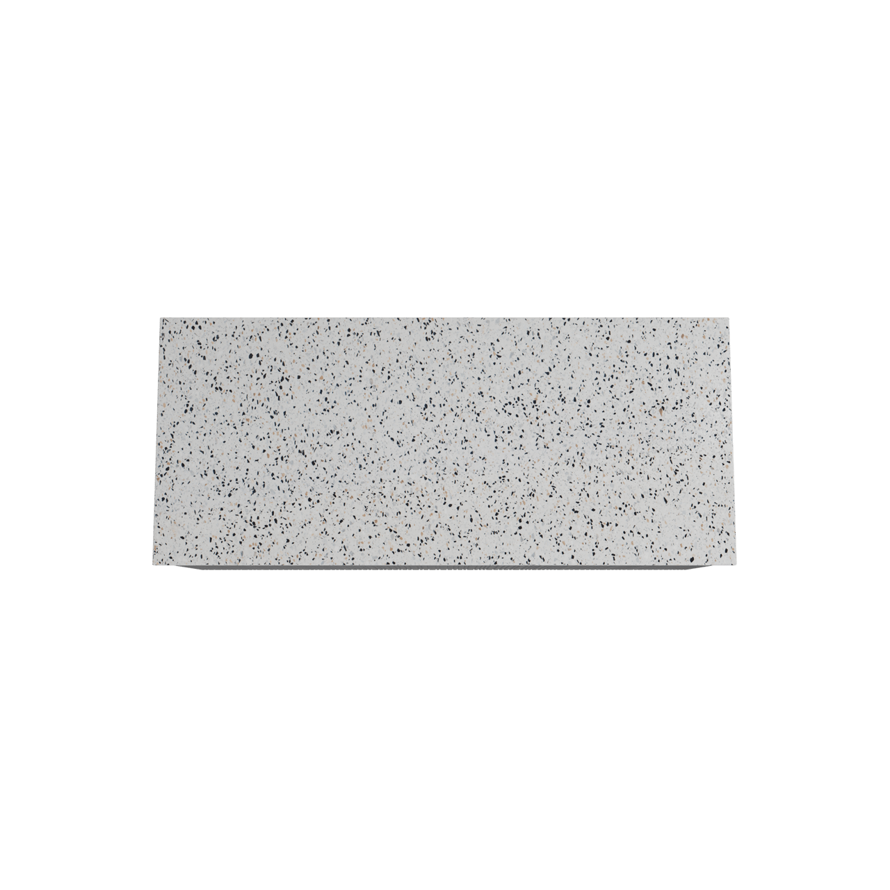 Storke Ribs zwevend badmeubel 120 x 52 cm zwart eiken met Tavola enkel of dubbel wastafelblad in mat wit/zwart terrazzo, Verticale asymmetrische rechte ribbel