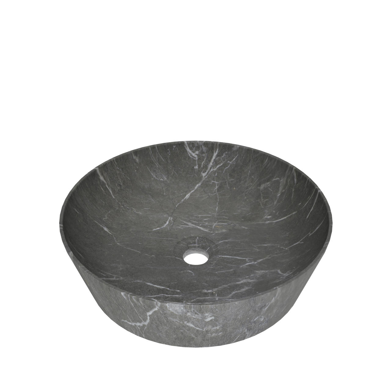 Balmani Still vasque à poser marbre Pietra Grey rond Ø 38 cm