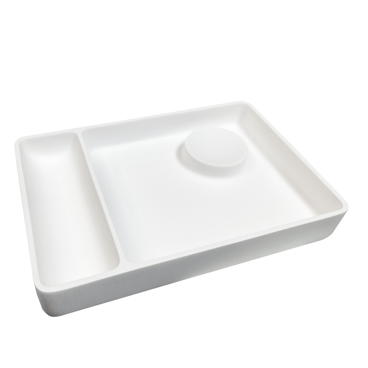 Balmani Spazio cosmetica schaal wit Solid Surface 32x22cm