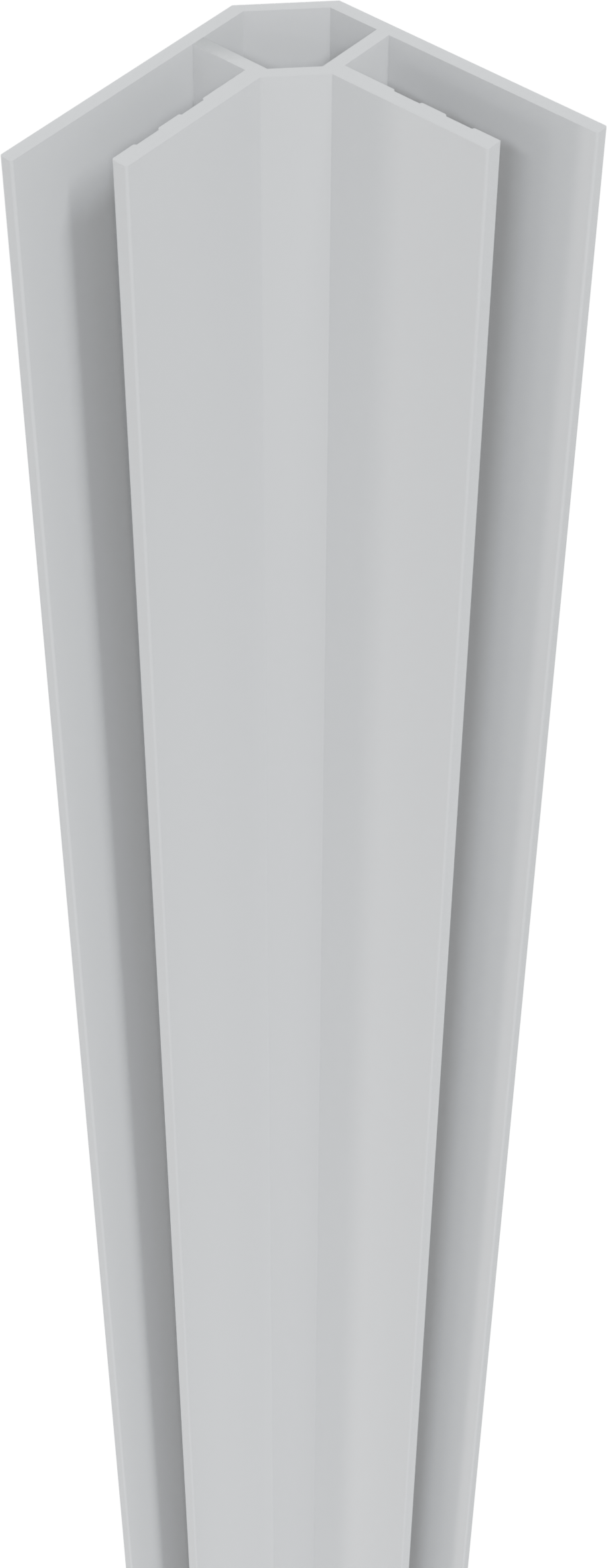 Linie Rumba hoekprofiel voor douchewandbekleding 220 cm mat wit