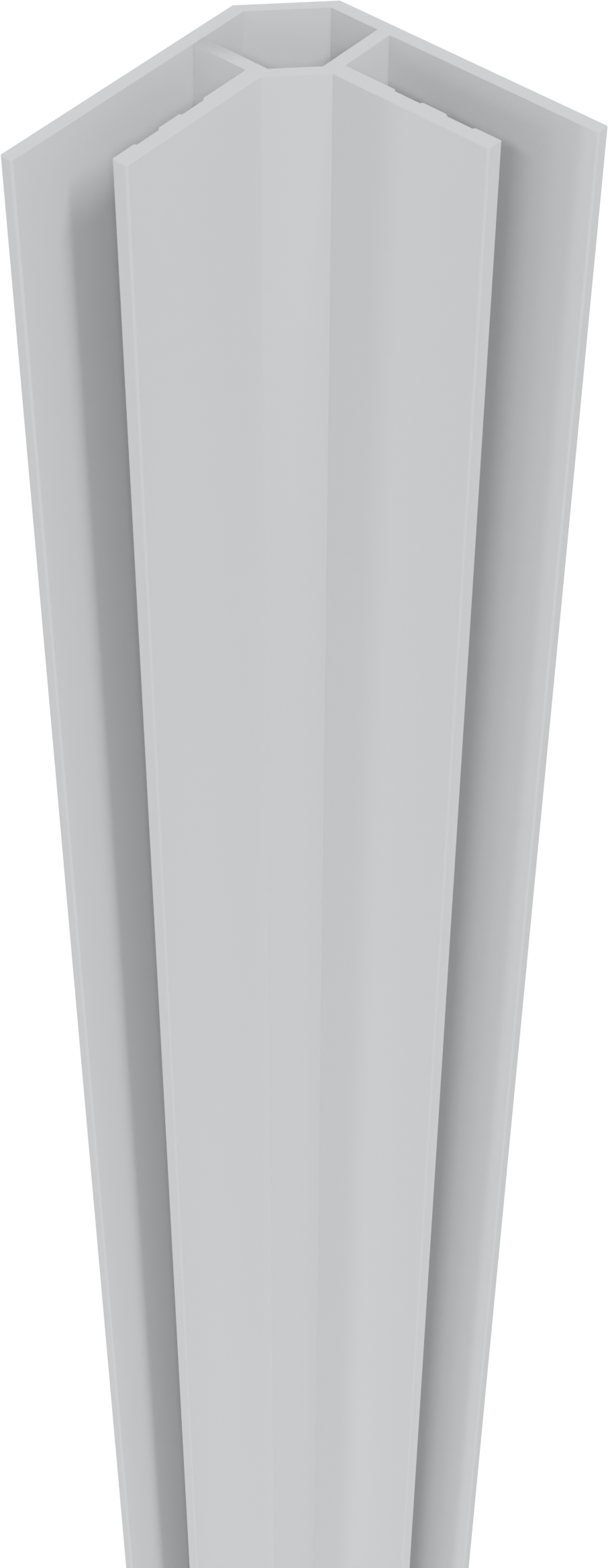 Linie Rumba hoekprofiel voor douchewandbekleding 220 cm mat wit