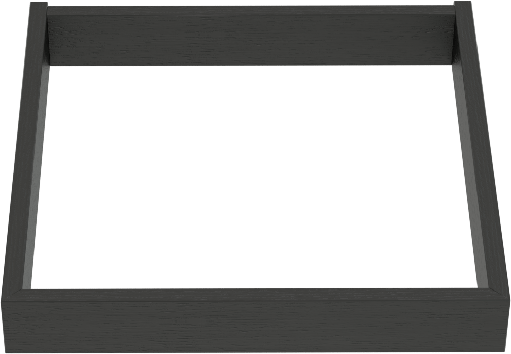 Balmani Lucida sokkel voor badkamerkast zwart eiken 45 x 33 cm