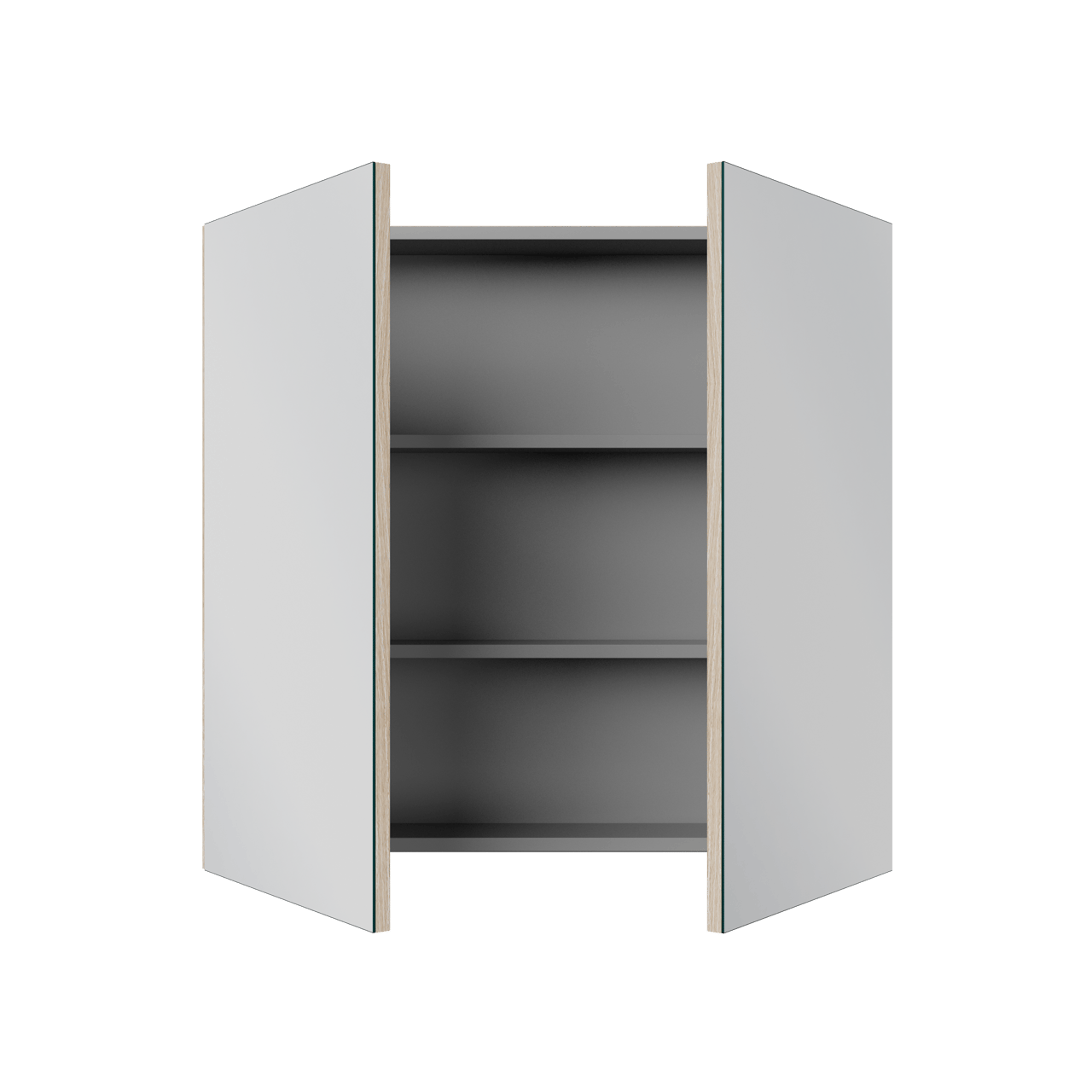 Linie Montro armoire de toilette 80 x 75 cm chêne clair