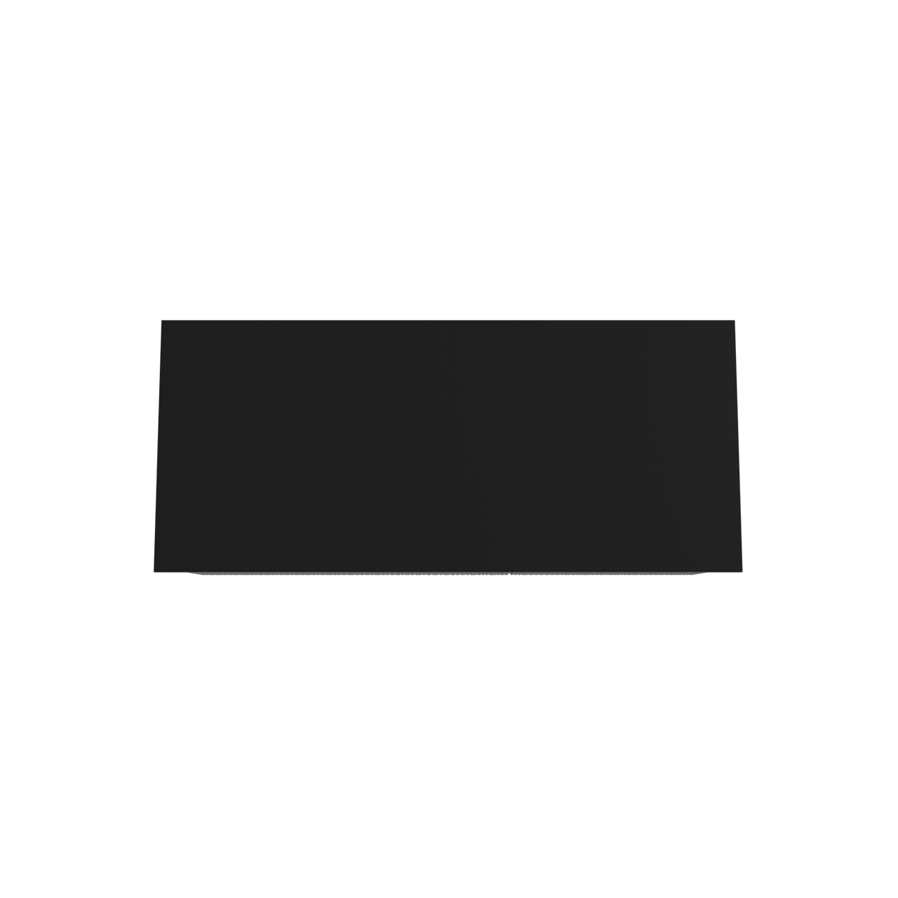 Storke Ribs zwevend badmeubel 120 x 52 cm zwart eiken met Panton enkel of dubbel wastafelblad in gepoedercoate mdf mat zwart, Verticale asymmetrische rechte ribbel