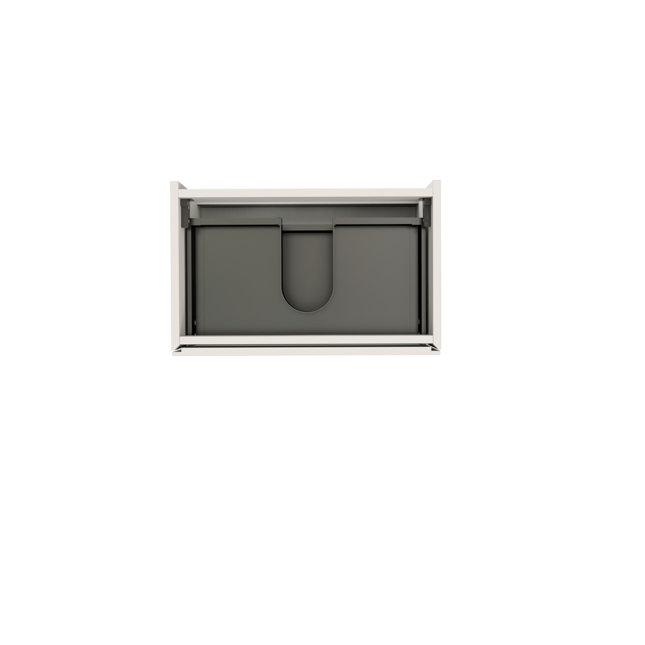 Storke Edge zwevende wastafelonderkast 60 x 40 cm mat wit 2 lades