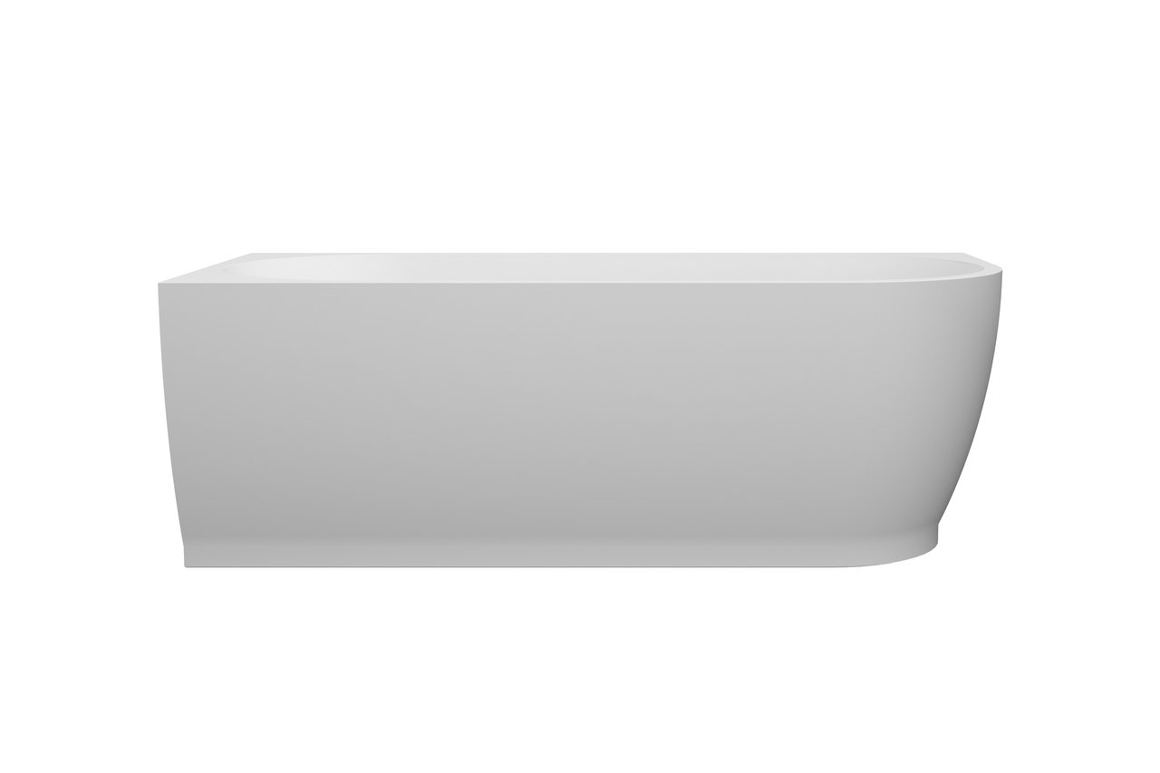 Linie Paulo baignoire d'angle gauche mono 170 x 75 cm acrylique blanc mat