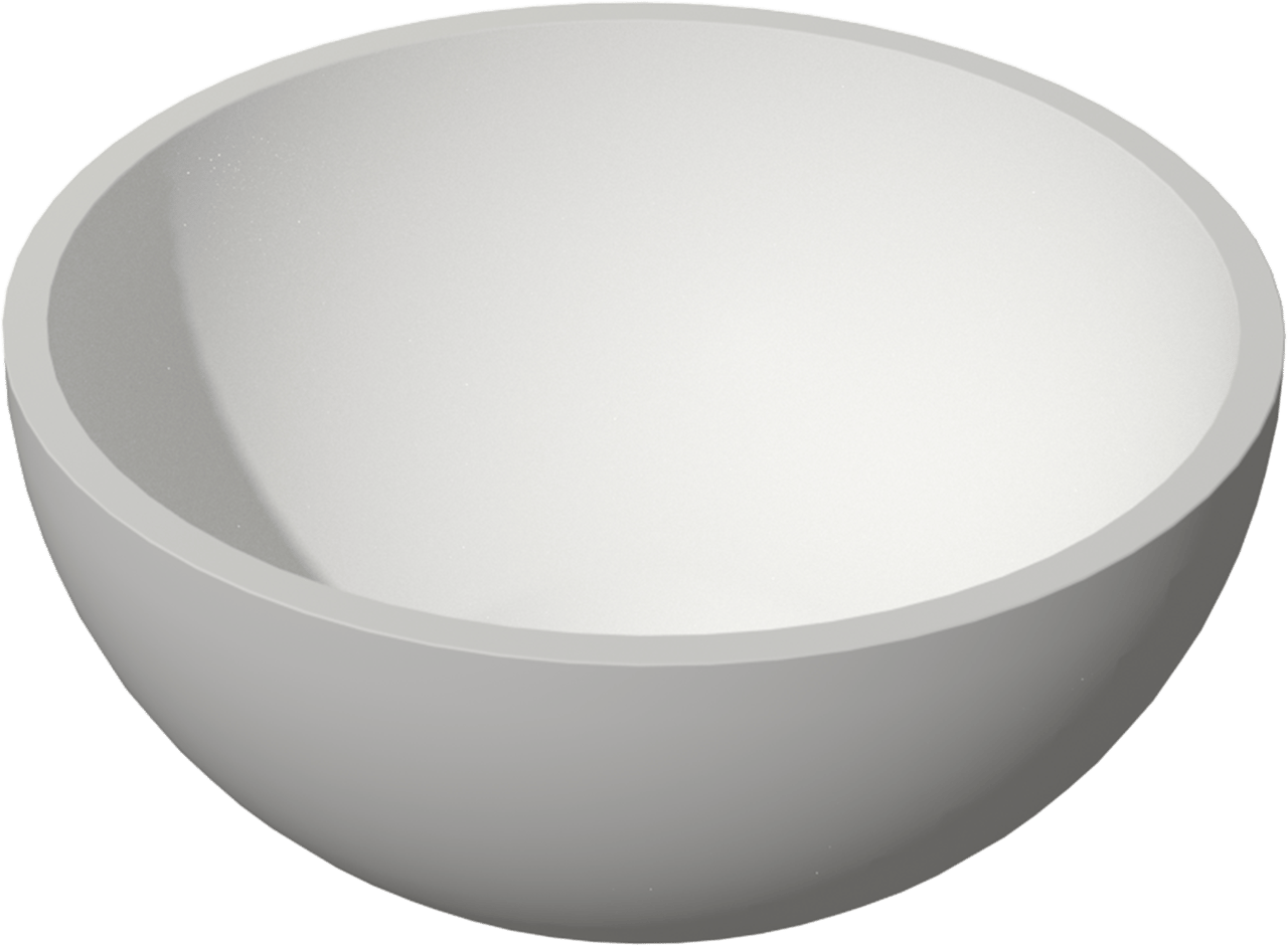 Balmani Jazz XS Aufsatzwaschbecken: Solid Surface, matt, rund, Ø 22 cm