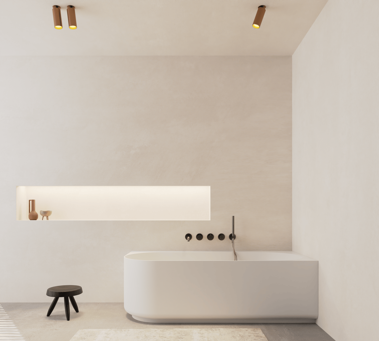 Balmani Scala 2-Personen-Eckbadewanne: rechts, 175 x 80 cm, Solid Surface, Weiß matt