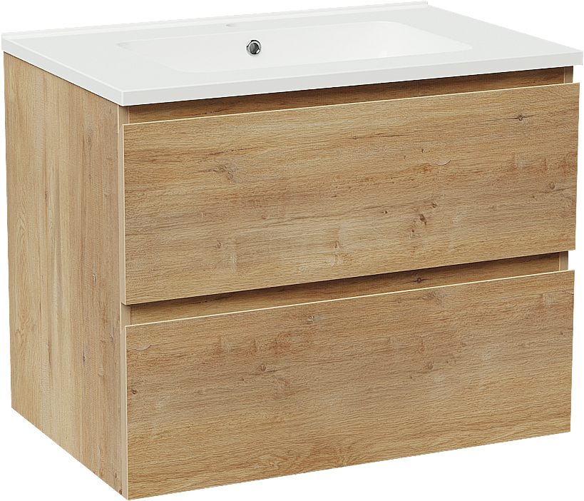 Linie Lado meuble salle de bains avec plan vasque Vano