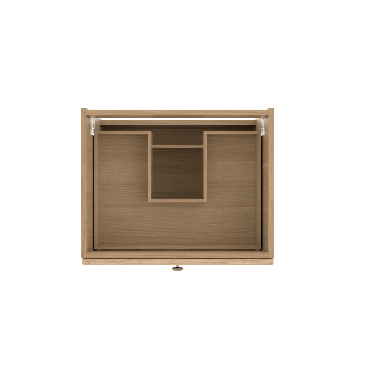 Balmani Lemon hängender Waschbeckenunterschrank: 67,5 x 55 cm, Eiche verwittert, 2 Schubladen