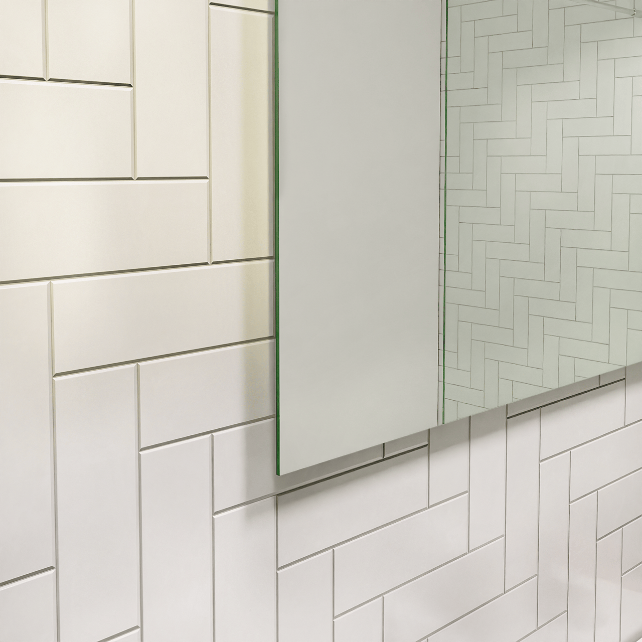 Storke Soto rechthoekig badkamerspiegel 85 x 75 cm