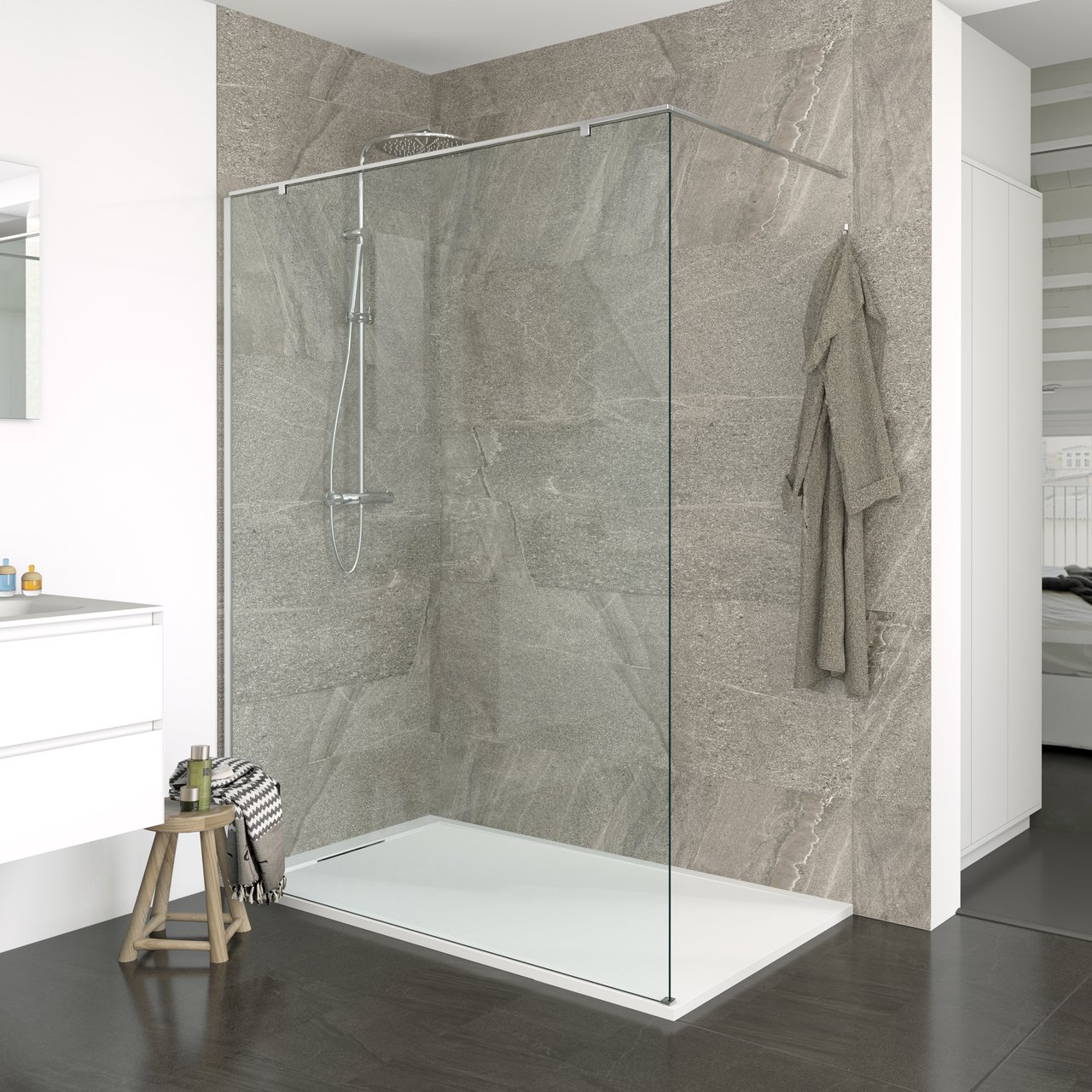 Balmani Modular Crest barre de stabilisation à gauche 152 x 102 cm chrome